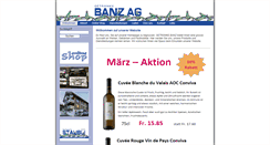 Desktop Screenshot of banz-getraenke.ch