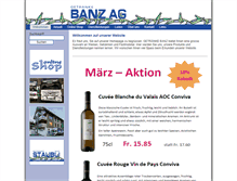 Tablet Screenshot of banz-getraenke.ch